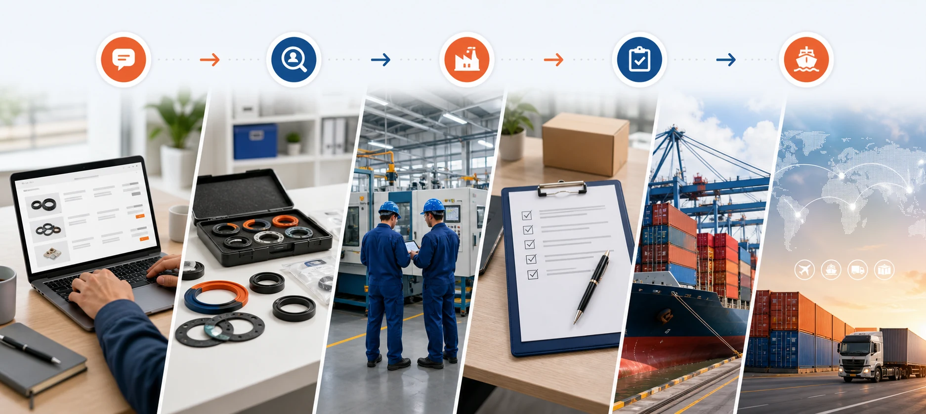 China sourcing process from inquiry to export delivery